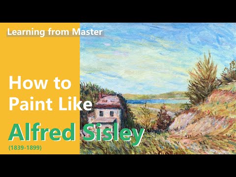 How to Paint Like Alfred Sisley   Impressionist Landscape  Acrylic