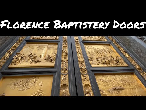 Florence Baptistery and it39s South and East Doors by Pisano and Ghiberti   Florence Italy 4k vid