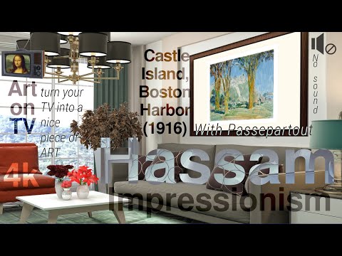 Childe Hassam Impressionism innovators Castle Island Vintage art for your tv 4k paintings