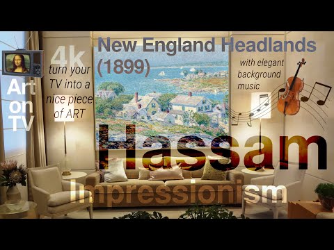 Frederick Childe Hassam New England Headlands 1899 Music Impressionism Art on TV