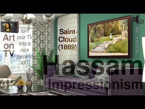 Frederick Childe Hassam impressionism inventory Saint Cloud 4k paintings Framed art for your tv