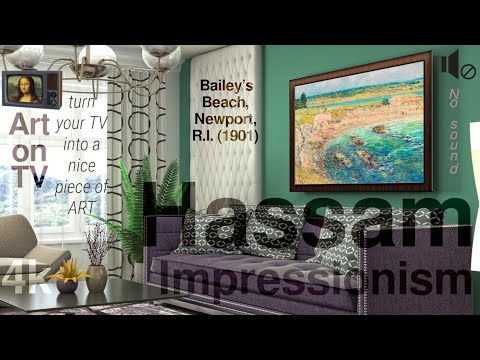 Childe Hassam Bailey39s Beach Impressionism art inventory Framed art 4k overview 4k paintings