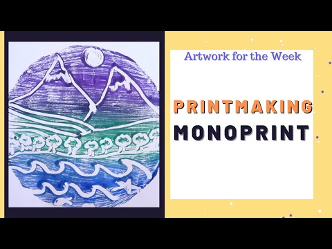 Monoprinting  Printmaking Art Activity