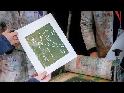 Play with art at home How to make monoprints  Munchmuseet
