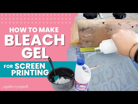 How to Screen Print with Bleach Gel and Your Cricut