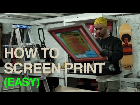How to Screen Print EASY for Beginners at home