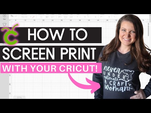 How to screen print shirts  decor with your Cricut THE EASY WAY Full Screen Printing Tutorial