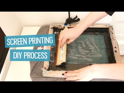 How to screen print tshirts at home DIY method  CharliMarieTV