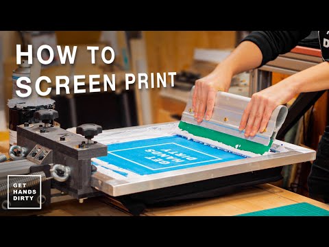 Print Your Own Posters TShirts and More  Screen Printing Basics