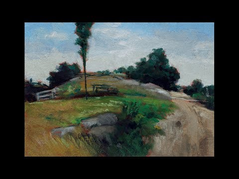 Study by M Francis McCarthy of Connecticut Scene at Branchville by Julian Alden Weir