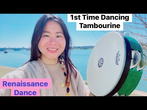 TambourineDRUM Dancing Renaissance First Time NewBie 