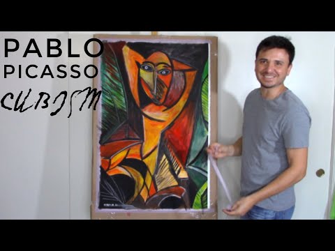 Pablo Picasso Art Lesson  Cubism Step by Step Drawing Tutorial