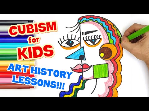 CUBISM FOR KIDS  ART HISTORY LESSONS WHO IS PABLO PICASSO