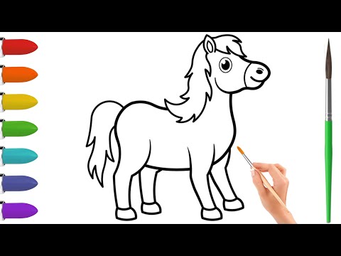 How To Draw A Horse| 40 Easy Lessons on Drawing A Horse