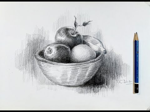 Pencil Drawing of Natural Objects