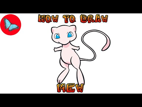 A Step-by-Step Guide To Drawing Mew From Pokémon