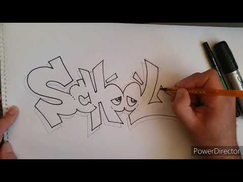 easy cool graffiti drawings