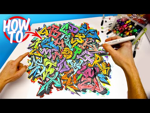 how to do graffiti art on paper