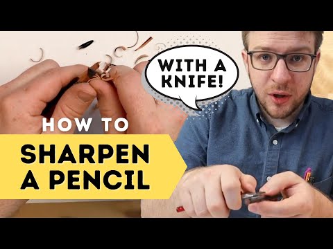 How to Sharpen a Pencil for Drawing| 40 Easy Lessons on Sharpening a ...