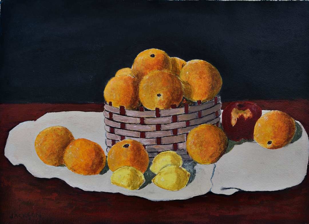 Oranges in Basket – Artvilla